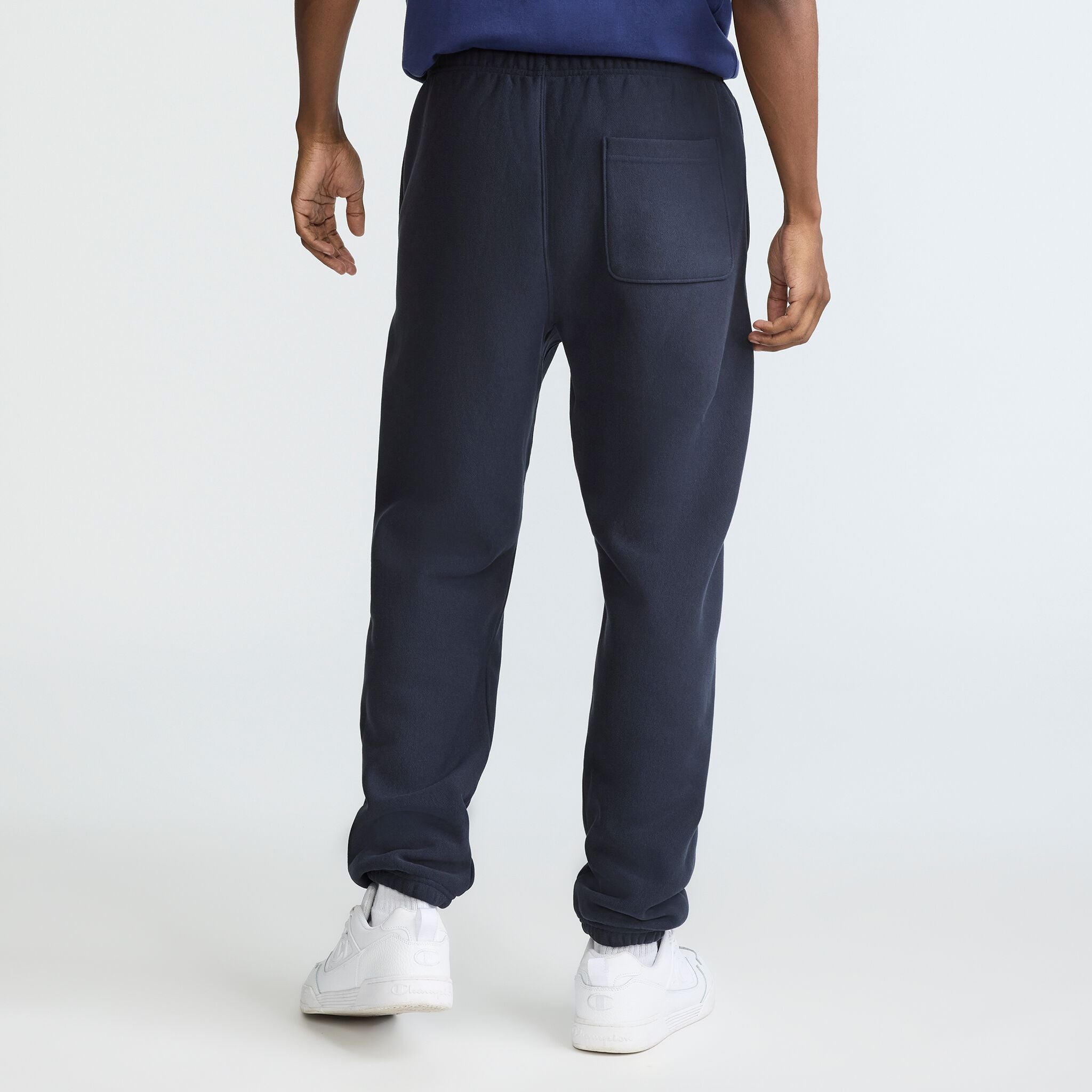 Champion Reverse Weave Small Logo Cinched Sweatpants - Deep Navy