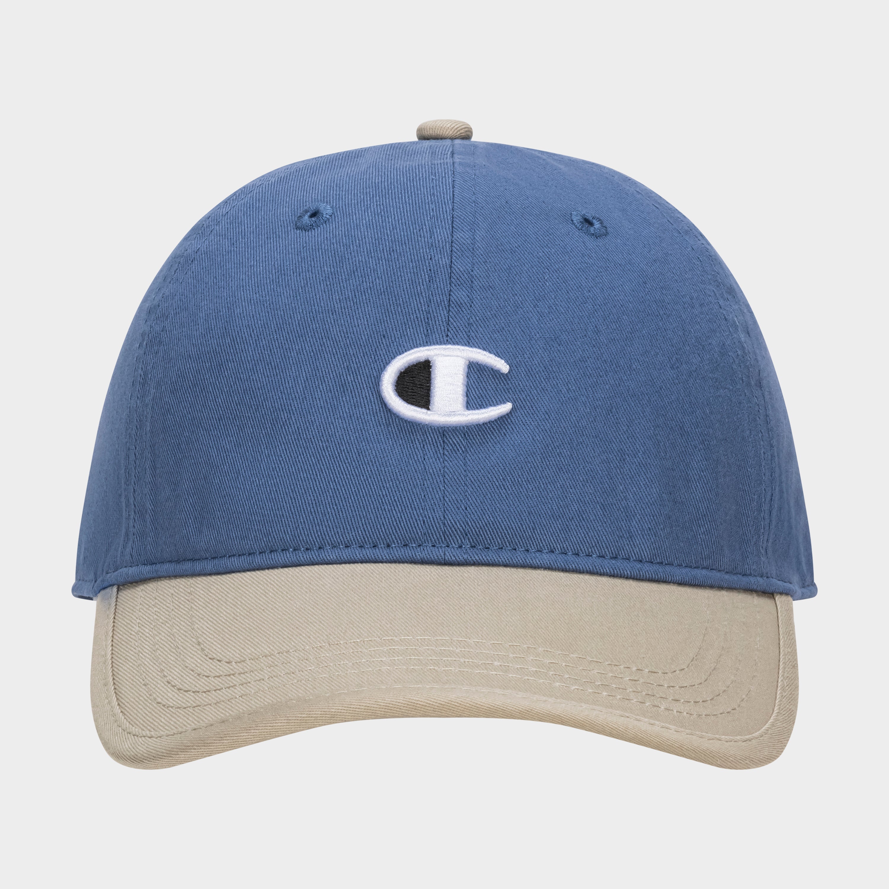 Champion Briggs Washed Cotton Twill Adjustable Baseball Cap - Abbey Stone\/Coastal Fjord