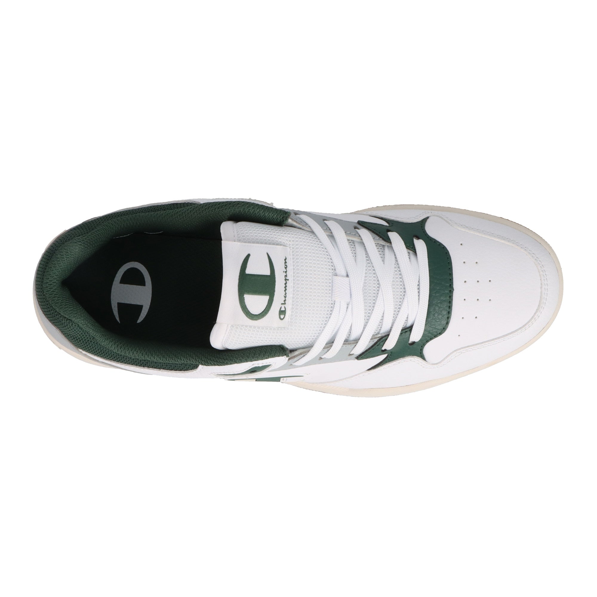 Champion Men's Arena Lo V2 - White\/Dark Green\/Highrise