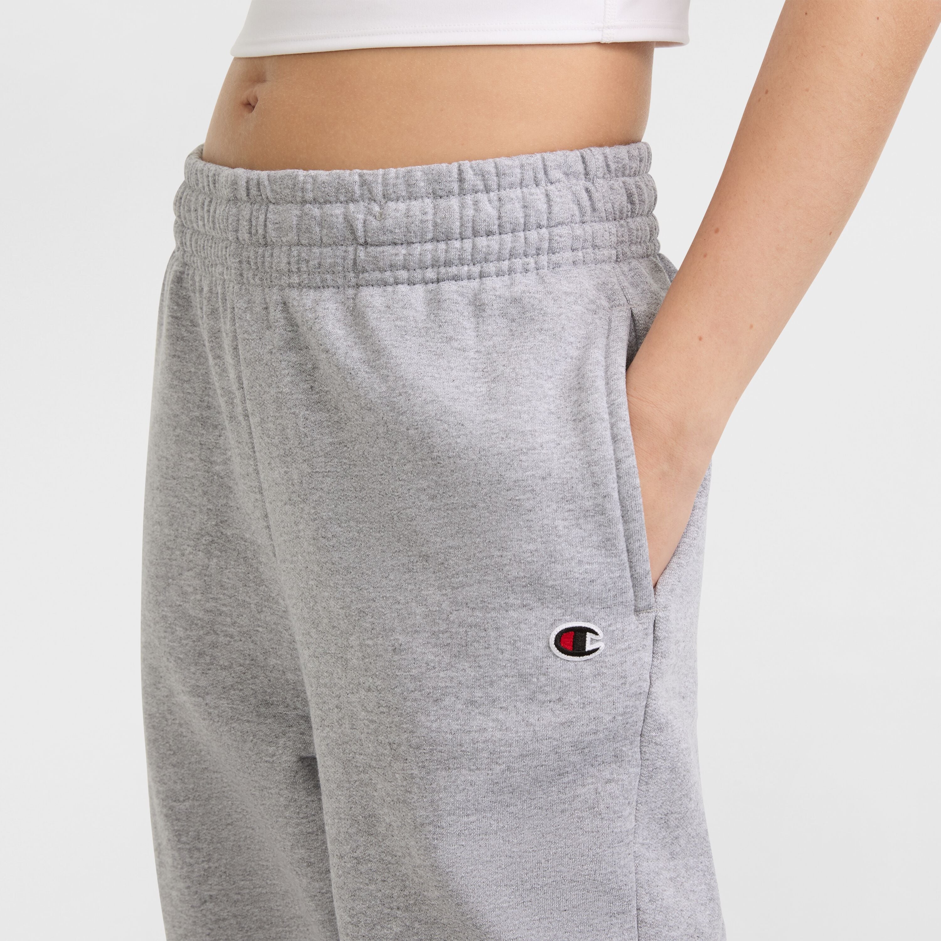 Champion Powerblend Oversized Sweatpants - Oxford Grey Heather
