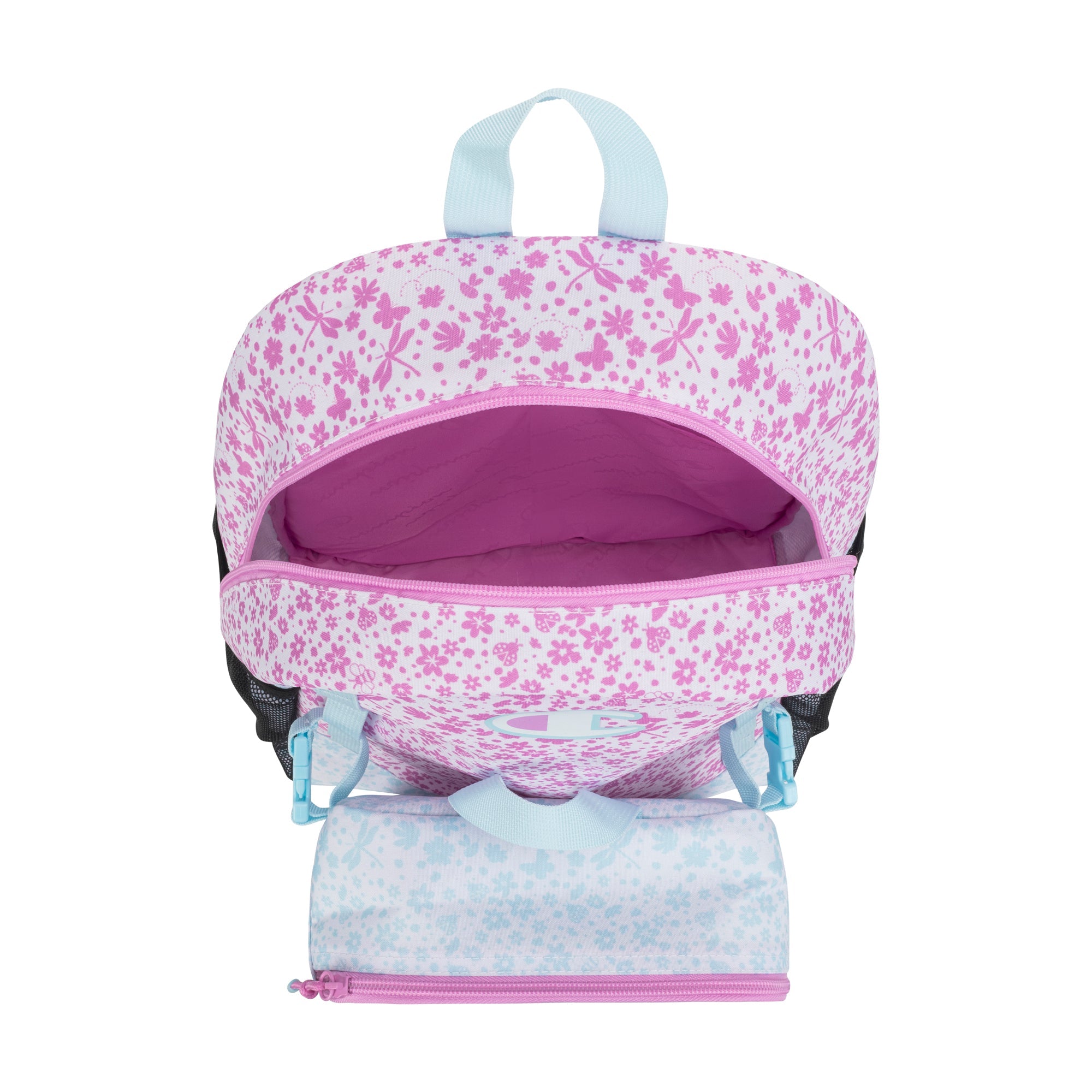 Champion Kids' Mode Lunch Kit & Backpack Combo - Pink\/Blue