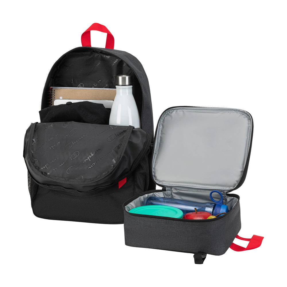 Champion Kids' Mode Lunch Kit & Backpack Combo - Black Combo