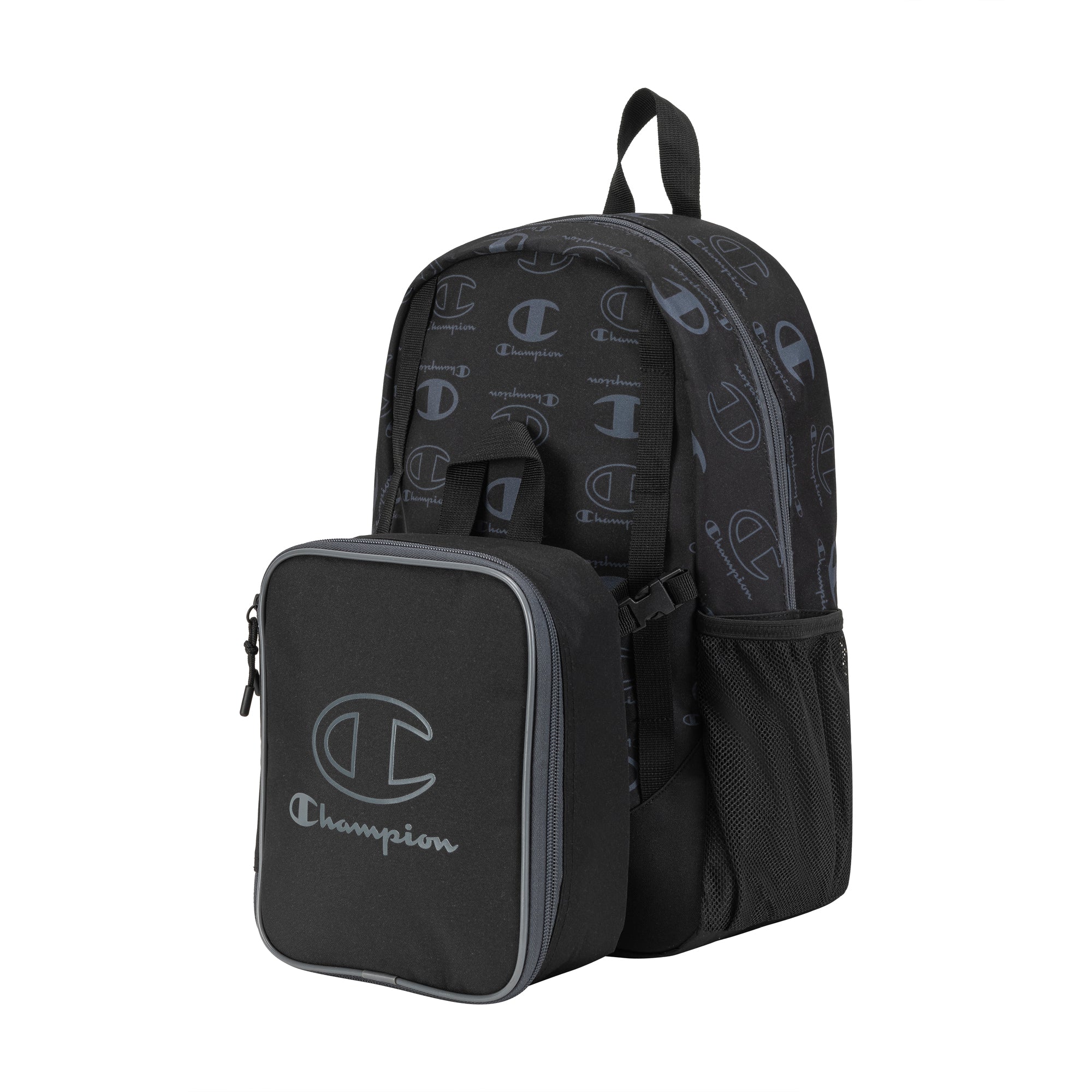 Champion Kids' Mode Lunch Kit & Backpack Combo - Black\/Grey
